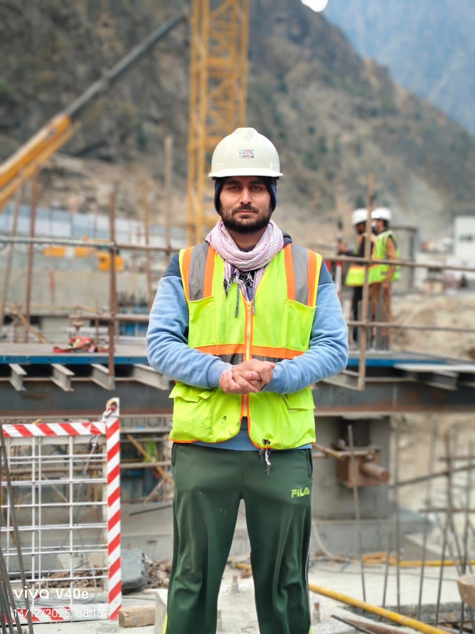 Suleman Hakeem on the K37 bridge deck